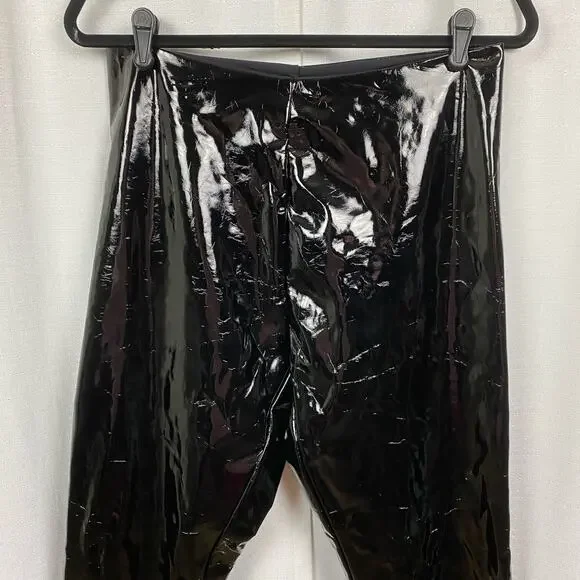 Commando Black Faux Patent Leather Leggings Sz.XL NWT - Picture 8 of 16